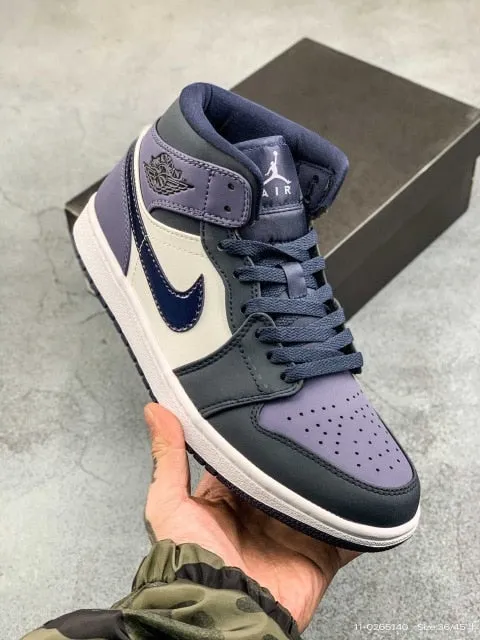 Air Jordan 1 Low "Crimson Tint" mid-top casual sneakers with classic designs and colors for men and women sizes 36-45