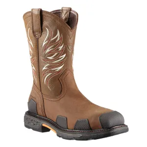 Ariat Mens Alamo Brown OverDrive Wide Square Toe Composite Toe Work Boot