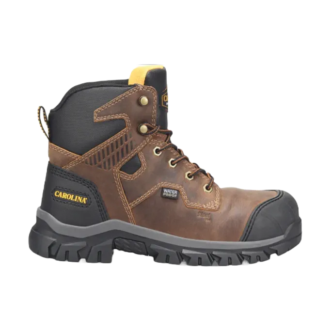 Carolina Men's Falcon 6" Brown Waterproof Steel Toe Work Boots CA3590