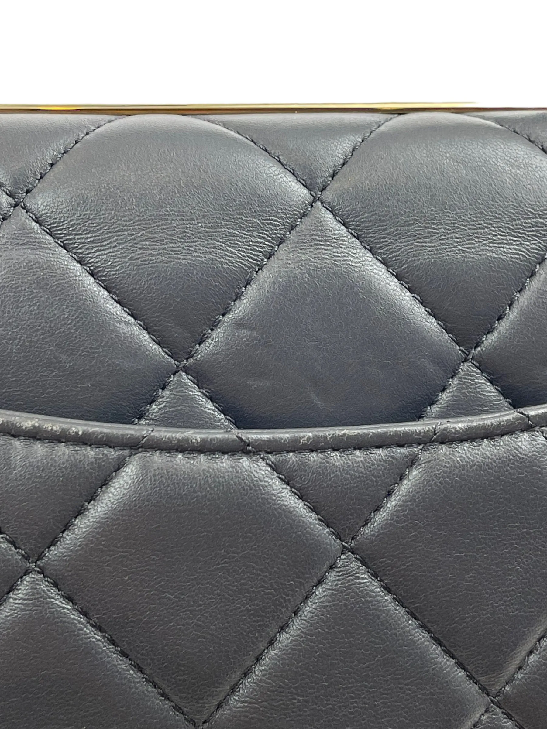 Chanel Grey Lambskin Leather Medium Trendy Top Handle Shoulder Bag