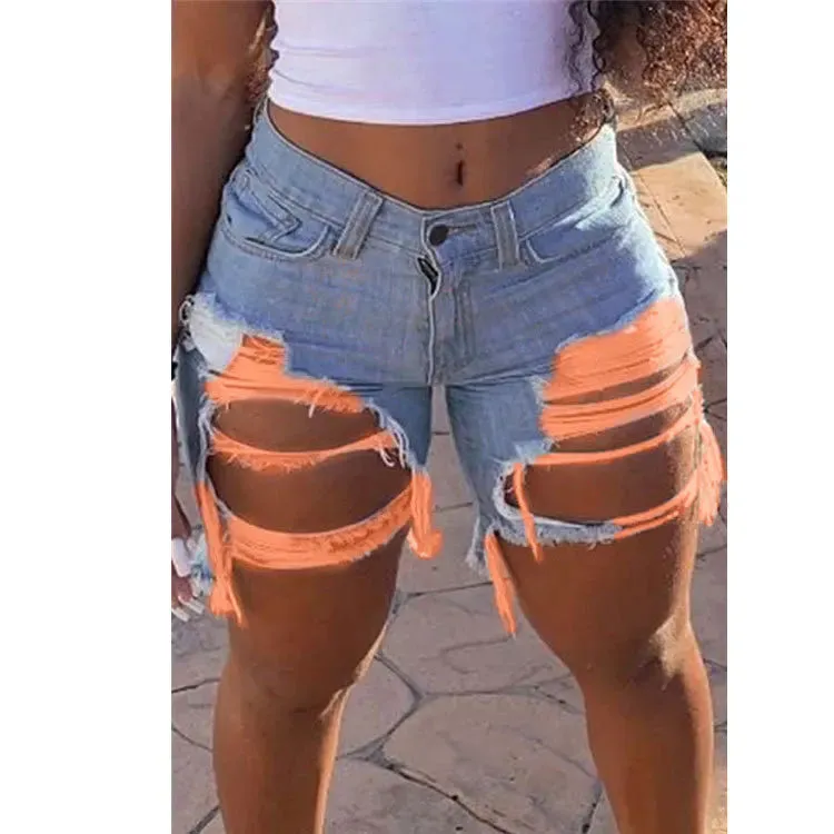 Fashion High Street Sexy Hot Girl Jeans