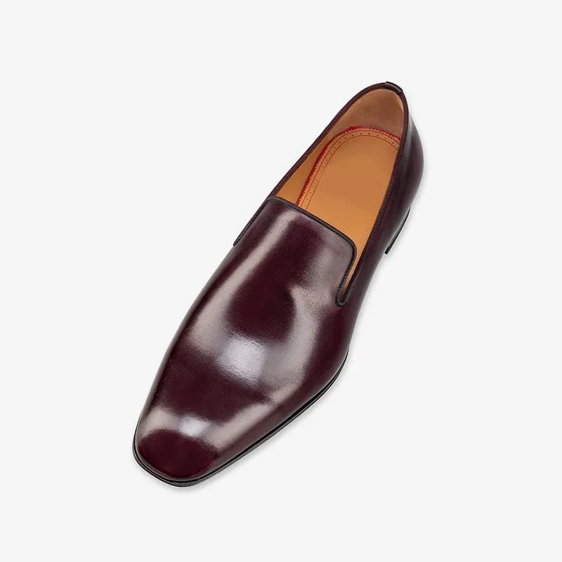 Flat Calf Leather Low Top Loafers