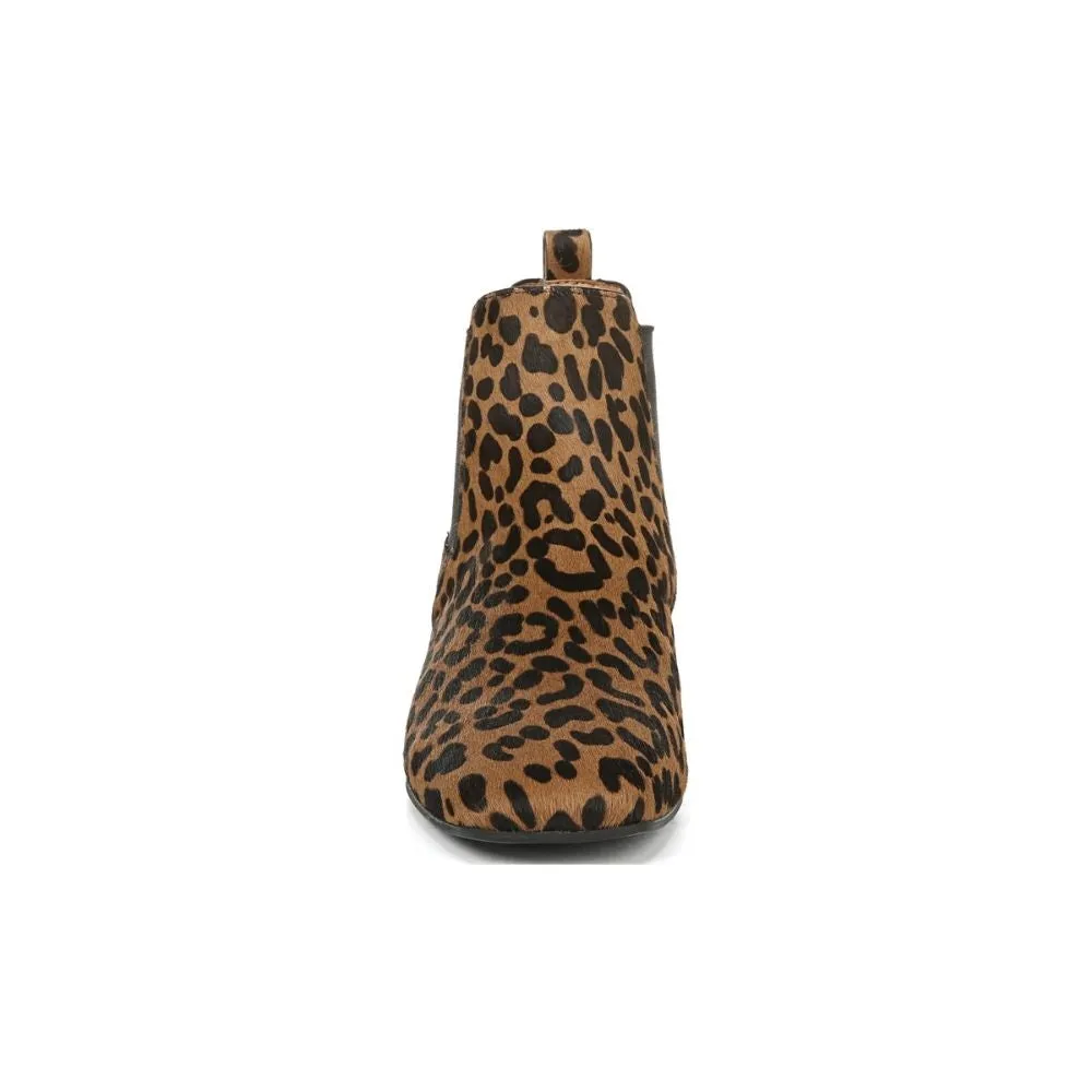 Heather Whiskey Leopard Calf Hair Franco Sarto Ankle Boots