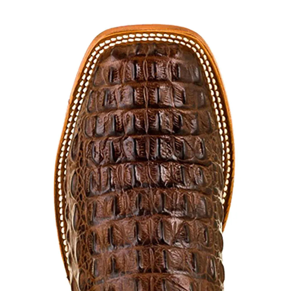 Horse Power Crocodile Print Western Boots