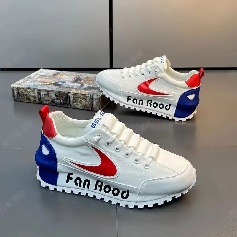 Men’s Luxury Chunky Sneakers - Genuine Leather Air Cushion Platform Shoes | Fashion Casual Height-Increasing Board Shoes