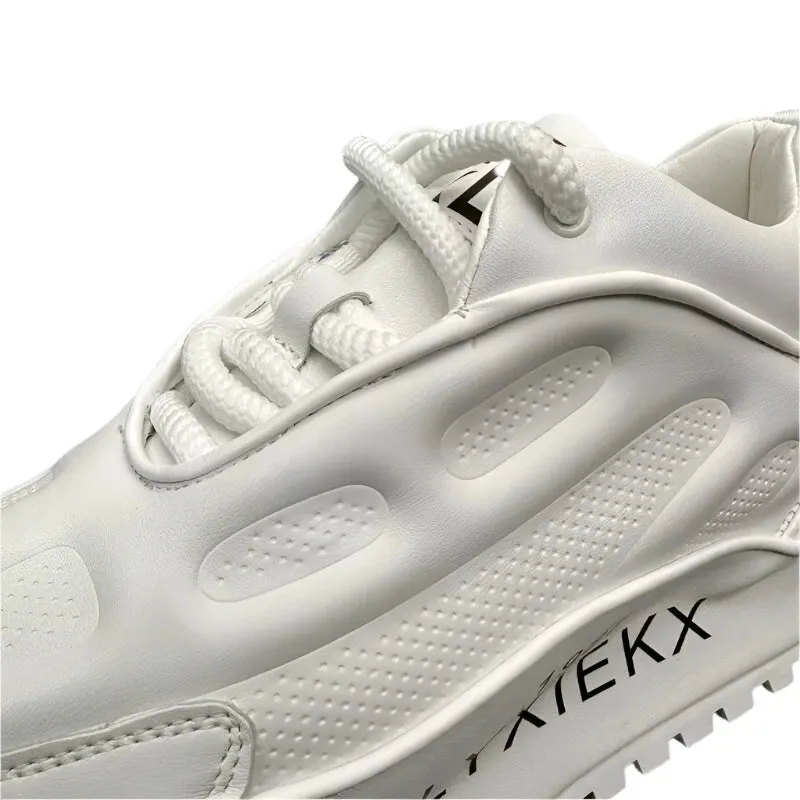 Men’s Luxury Chunky Sneakers - Genuine Leather Air Cushion Platform Shoes | Fashion Casual Height-Increasing Board Shoes