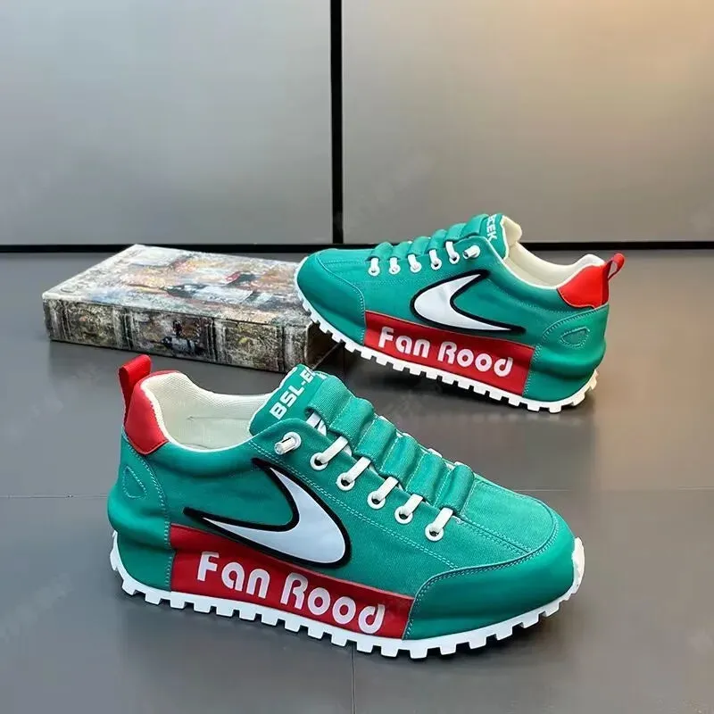 Men’s Luxury Chunky Sneakers - Genuine Leather Air Cushion Platform Shoes | Fashion Casual Height-Increasing Board Shoes