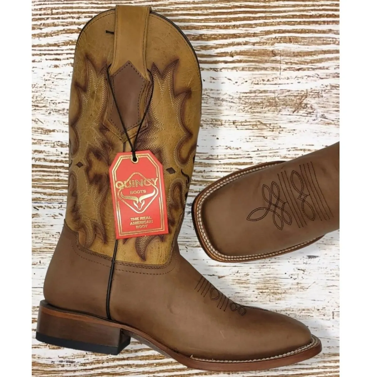 Men's Quincy Rodeo Wide Square Toe Boot Q822E6231