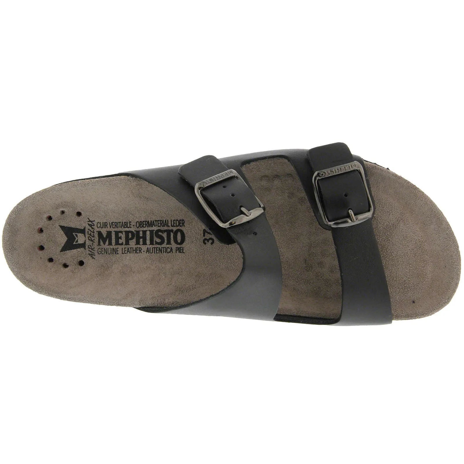 Mephisto Harmony Nubuck Leather Women's Slide Sandals