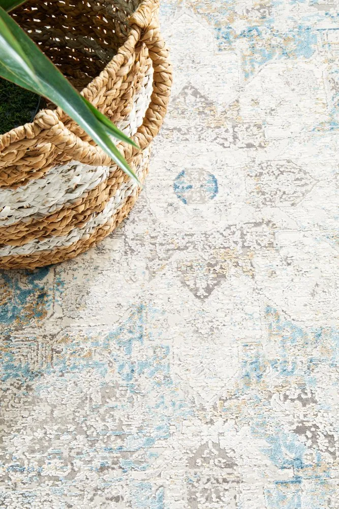 Reflections 104 Runner Rug (Blue) by Rug Culture