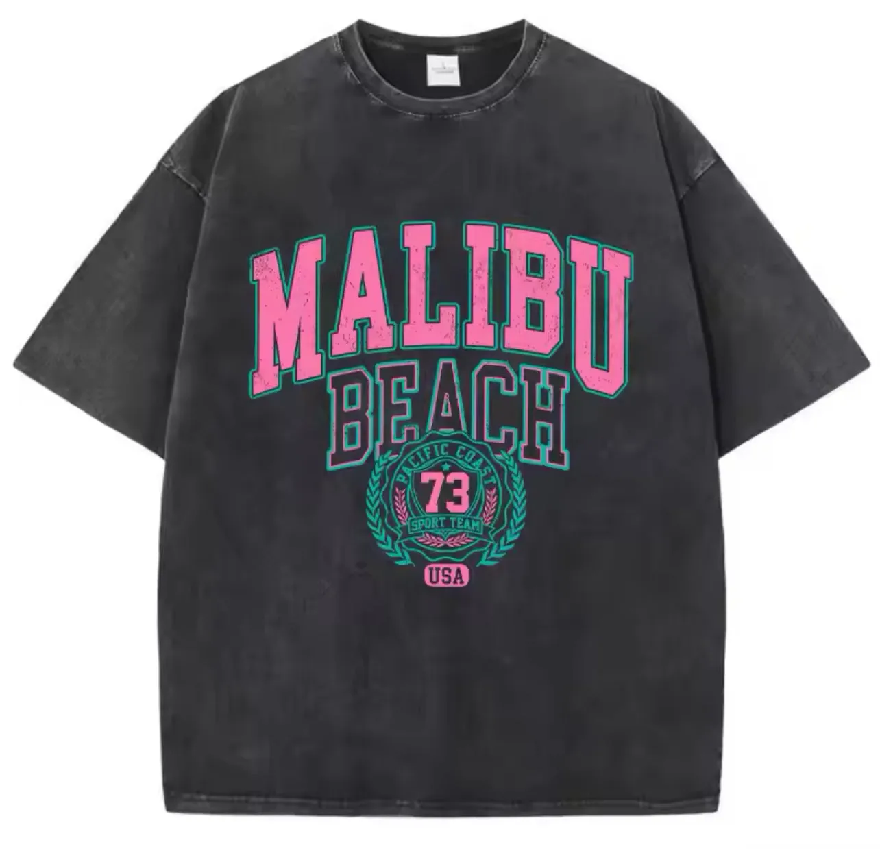 Street Women Cotton Washed T-Shirt – Malibu Beach Edition