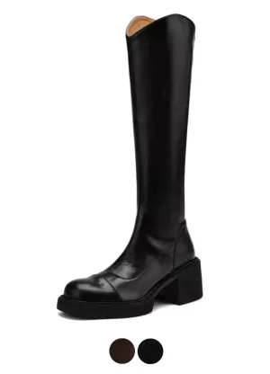 USS Shoes Karina Women's Knee High Square Toe Boots