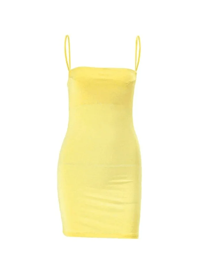 Wenkouban-nye outfits Y2K Bodycon Slip Mini Dress 2025 fashion trends y2k style party club outfits