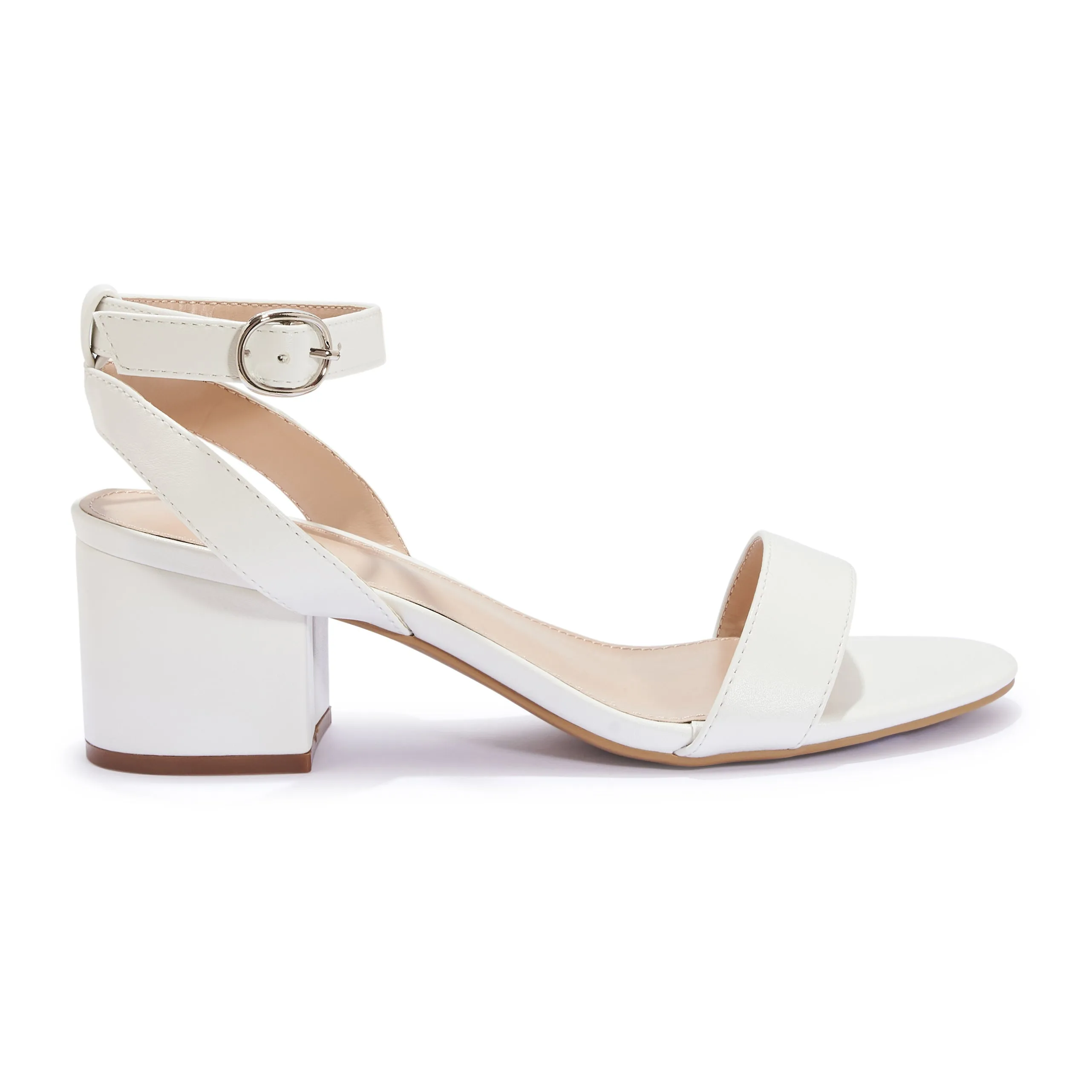 WIDE FIT GOAT1 BLOCK HEEL STRAPPY CASUAL SANDAL