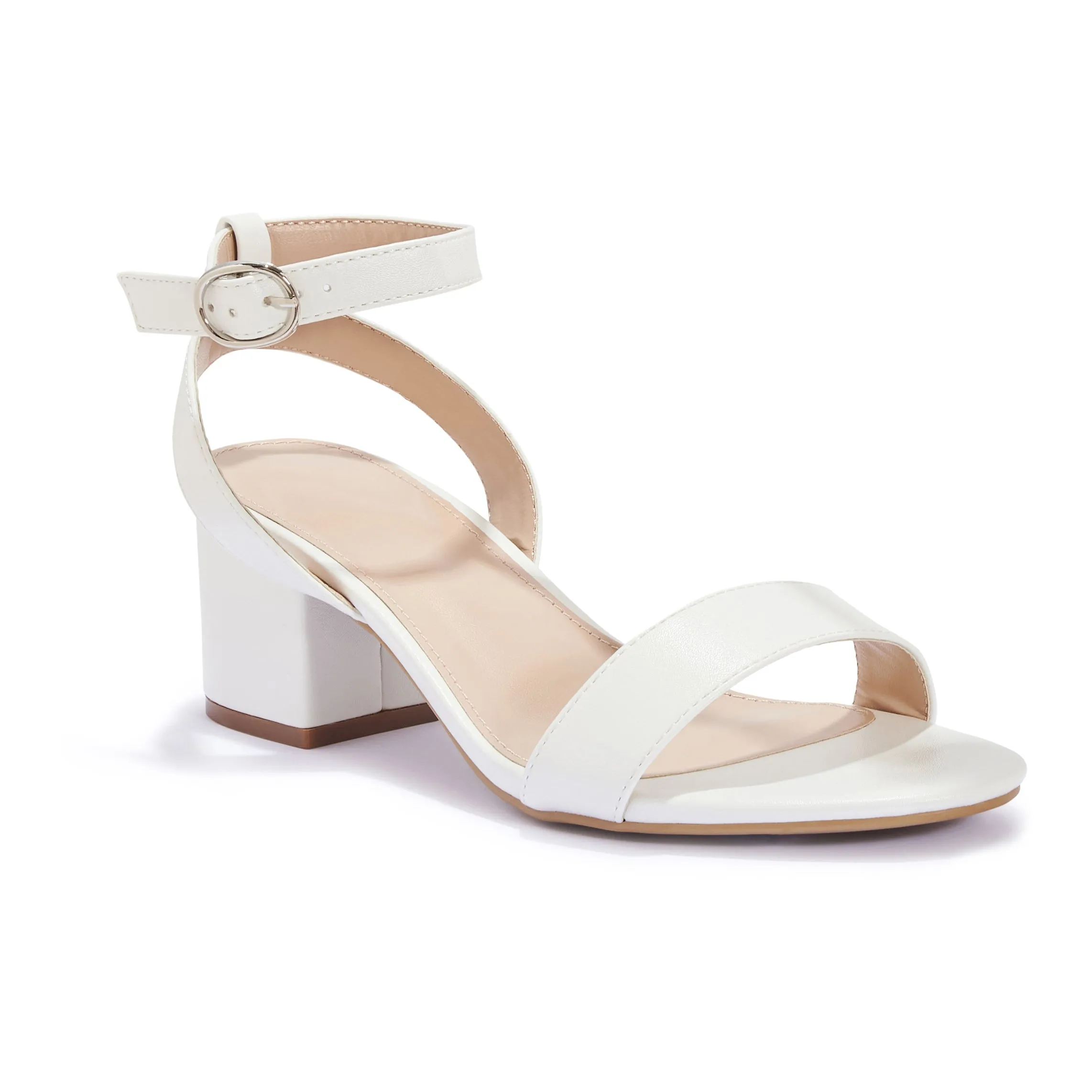 WIDE FIT GOAT1 BLOCK HEEL STRAPPY CASUAL SANDAL