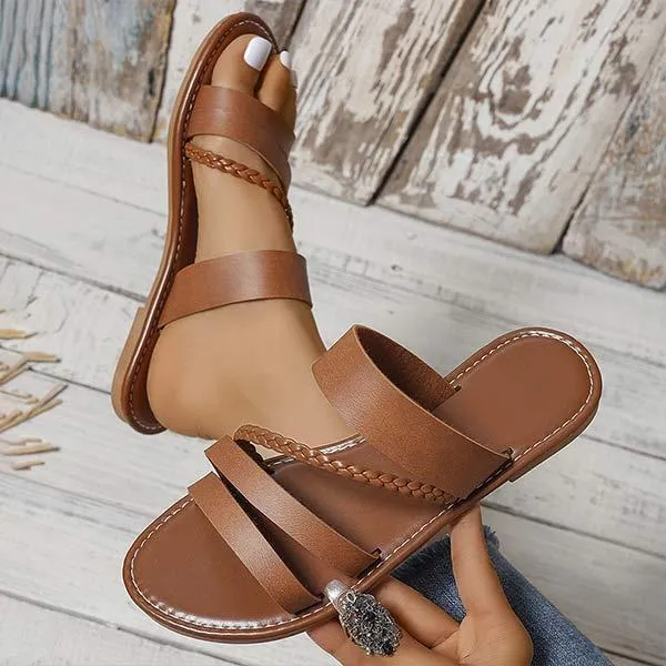 Women's Flat Beach Slide Sandals 98495234C