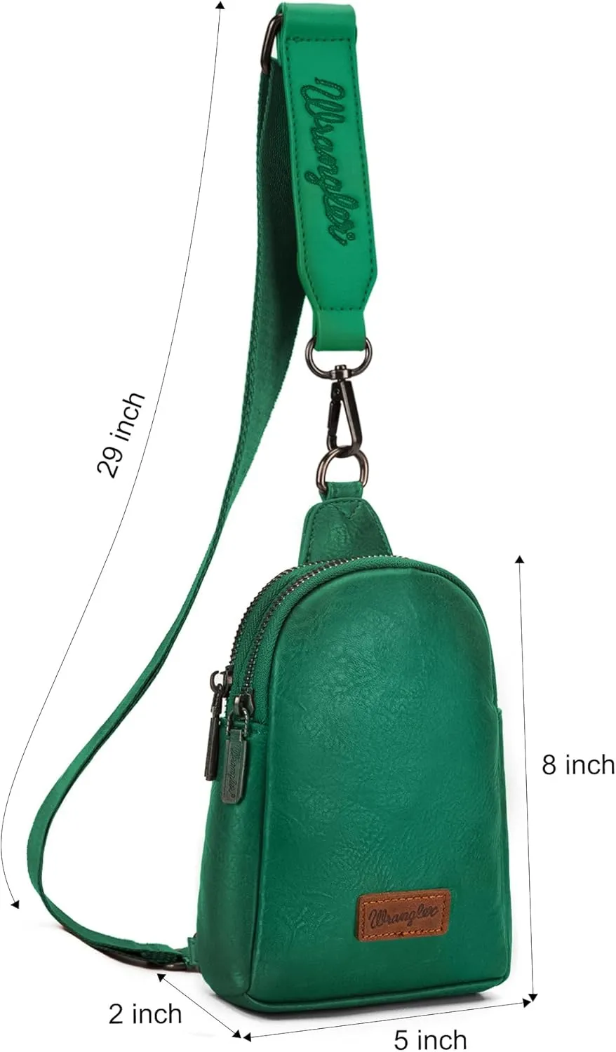 Wrangler Small Crossbody Sling Bags for Women Fanny Packs Chest Bag for Travel Gift